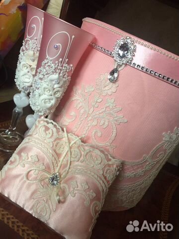 Свадебный набор/ казна/ бокалы