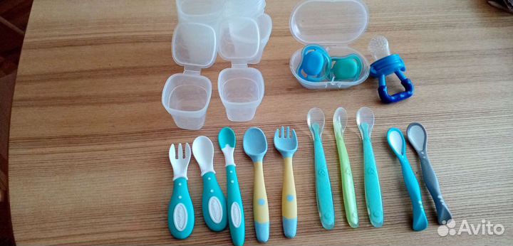 Ложки, пустышки, контейнеры