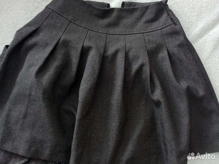 Школьная форма для девочки. серо-голубая