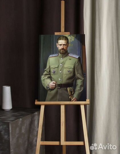 Каппель В. О. портрет на холсте 40х60см