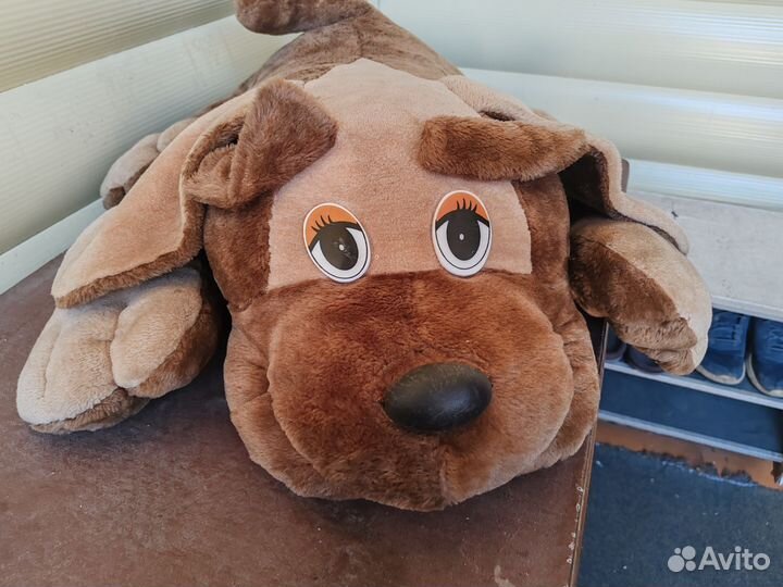 Собака, большая мягкая игрушка