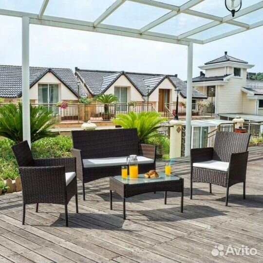 Комплект плетеной мебели для сада. Ярославль