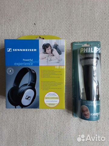 Наушники закрытые Sennheiser и микрофон Philips