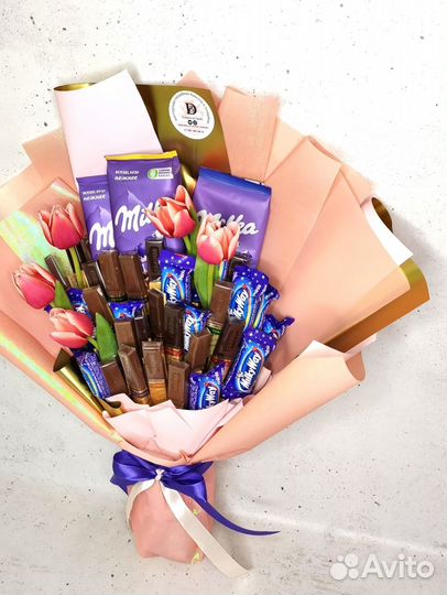 Съедобный букет. Подарок женщине