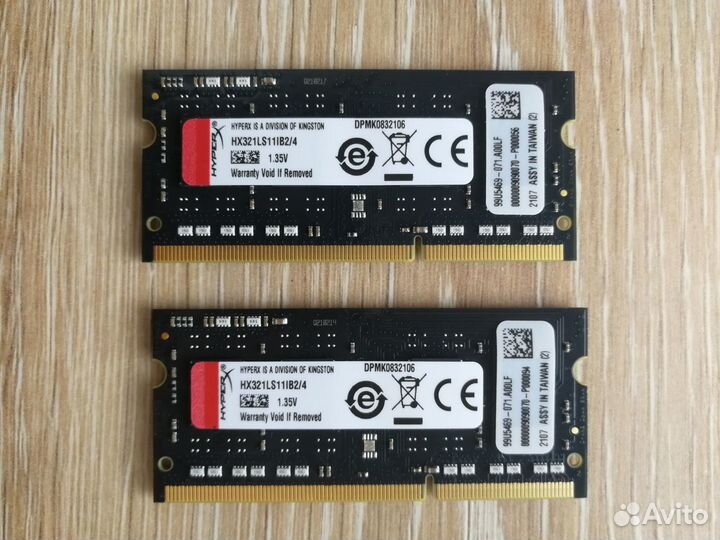 Оперативная память sodimm Kingston HyperX Impact