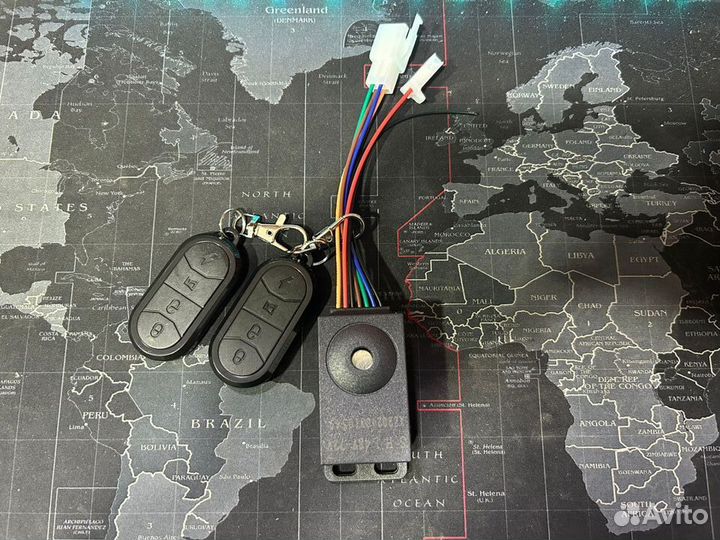 Система сигнализации 36V, 48V,60V,72V с двумя пере