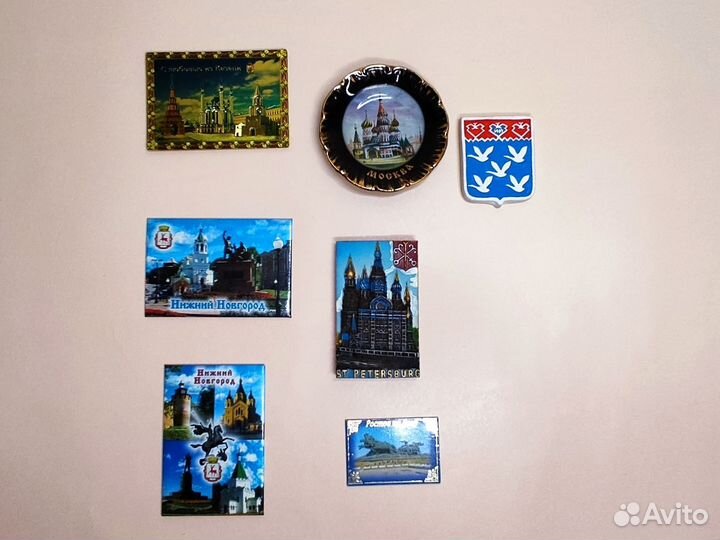 Магниты на холодильник сувенирные города