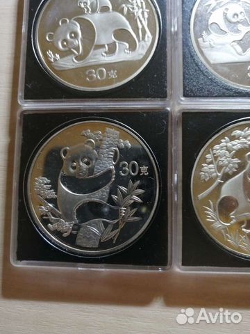 Сувенирные подарочные монеты 30 юаней кнр панды объявление продам