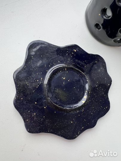 Подсвечник керамический из глины