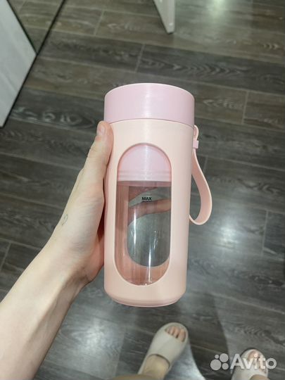 Портативный блендер розовый aceline