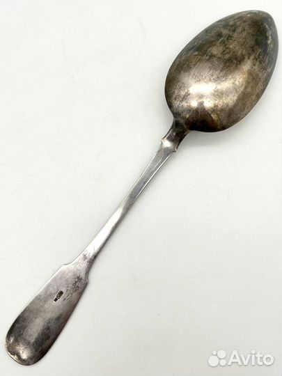 Огромная ложка салатная, серебро 84 проба 143,2 г