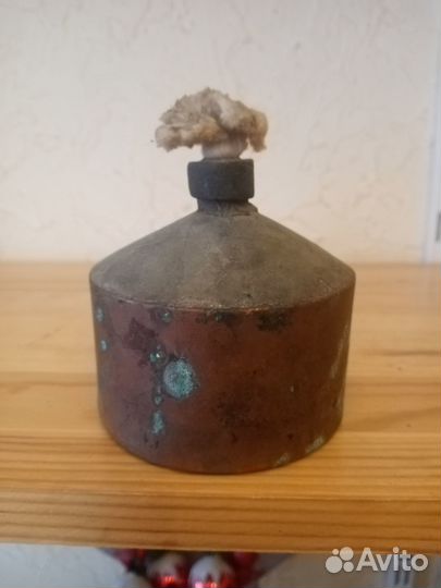 Старинная медная спиртовка