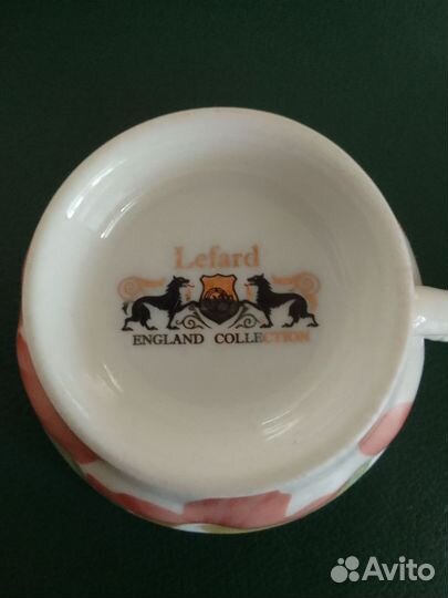 Чайная пара костяной фарфор англия