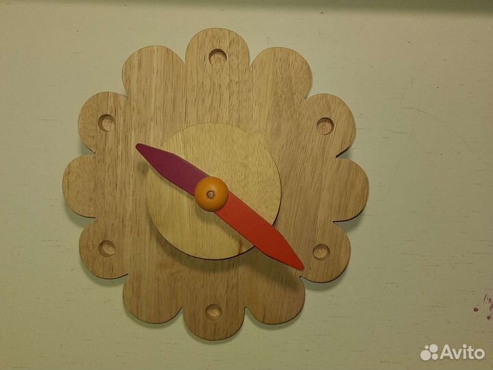 Игрушка пазл часы Goki деревянные