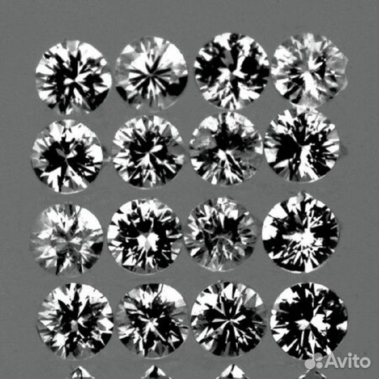Сапфир натуральный 1,00Ct 1,5мм 50шт VVS Ceylon
