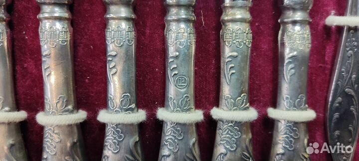 Столовый набор мельхиор мнц (новые) 24 предмета