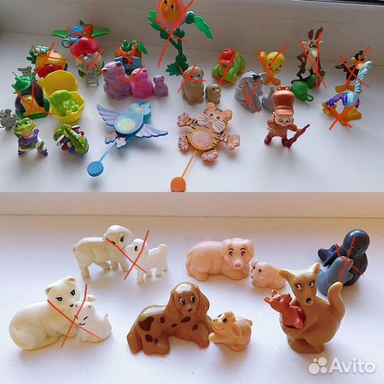 Киндер сюрприз 90-х и др. пакетом