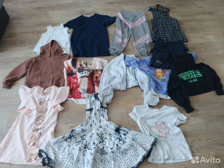 Вещи пакетом на девочку 134-146