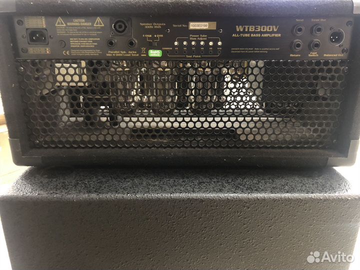 Басовый стэк кабинет с головой Eden и Warwick