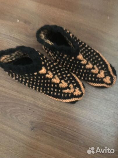Вязанные тапочки (носки ) ручной работы