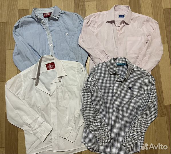 Рубашка школьная для мальчика 128