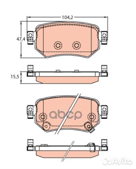 Колодки GDB3632 TRW