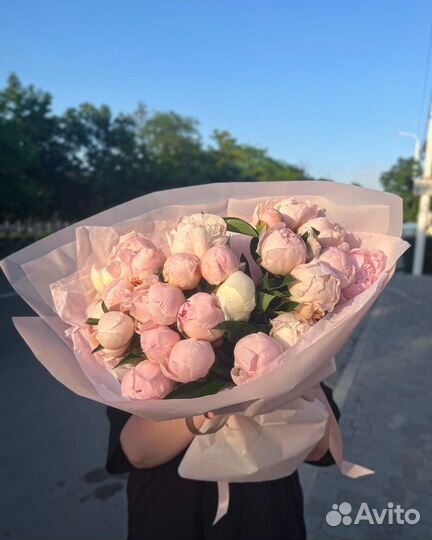 Пионы букет