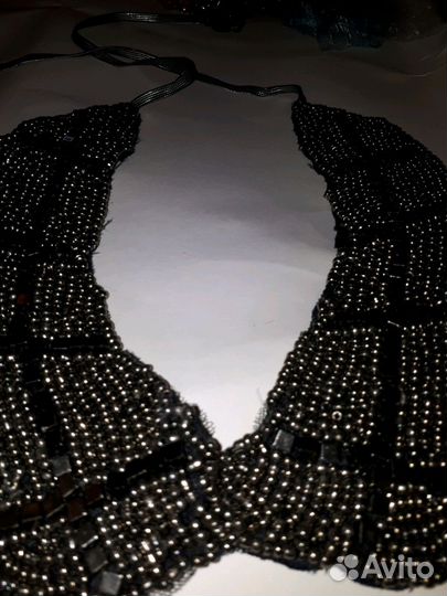 Воротник накладной бисер в подарок бляшка