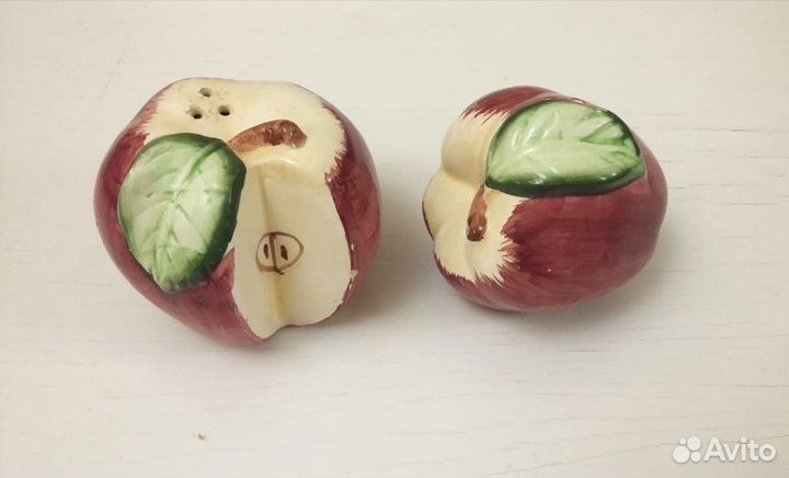 Солонка и перечница керамика яблоко