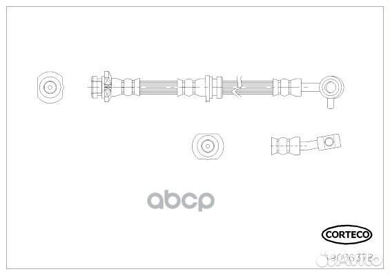 Шланг тормозной nissan: qashqai/ qashqai +2 1.5