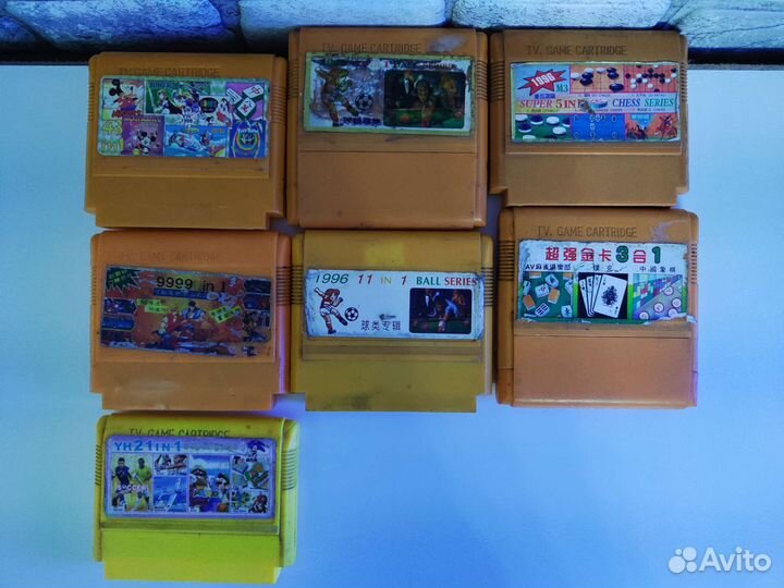 Картриджи Dendy (Денди) 8бит