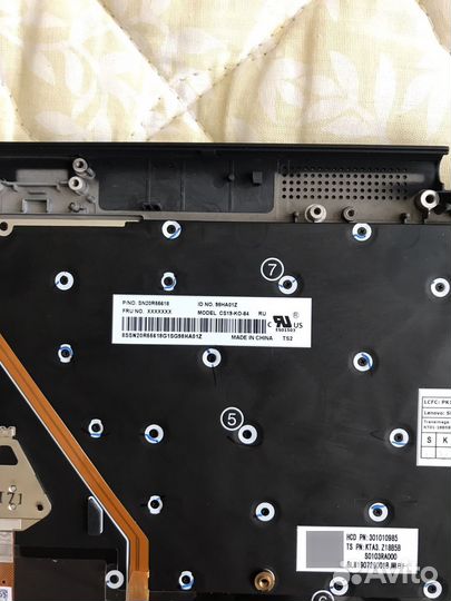 Lenovo X1 Carbon (7Gen) Клавиатура