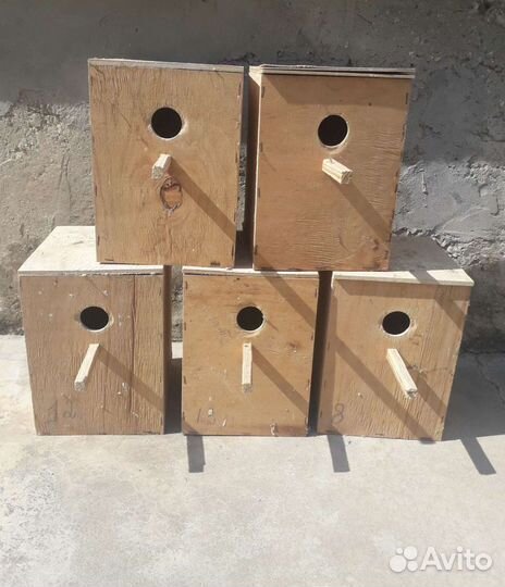 Домики для попугаев (дуплянки)