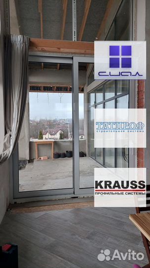 Портал Дверная система раздвижная панорамная краус