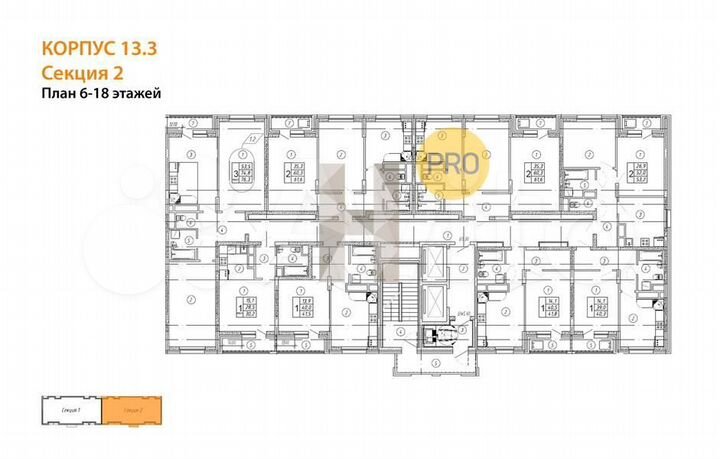 Квартира-студия, 30,2 м², 6/21 эт.