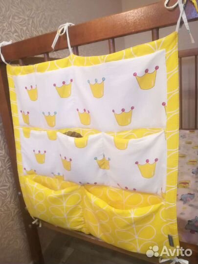 Органайзер/бортики/кармашки на кроватку