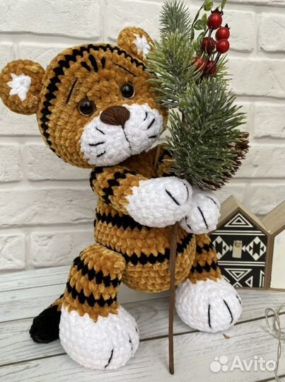 Тигренок вязаный