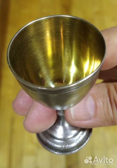 Подарочный коньячный набор с позолотой 3 рюмочки