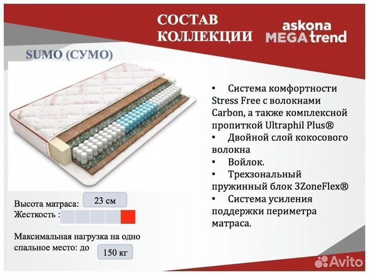 Матрас Askona 160 200