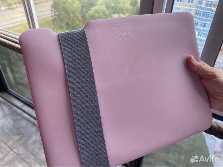 Чехол розовый для компьютера MacBook Air