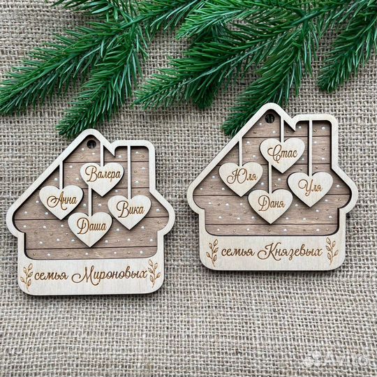 Именные Новогодние игрушки