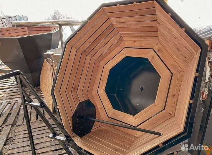 Уличная баня. Банный чан/Купель