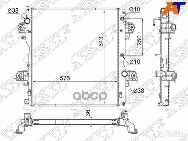 Радиатор Toyota Land Cruiser Prado (J150) 09-20
