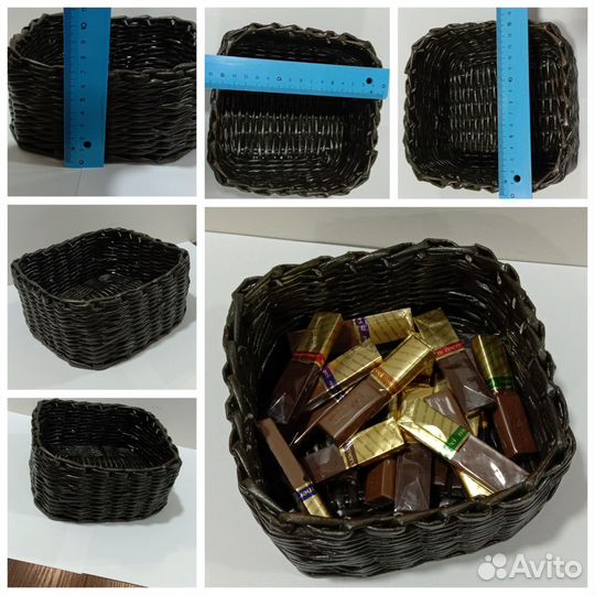 Корзина из газетной лозы