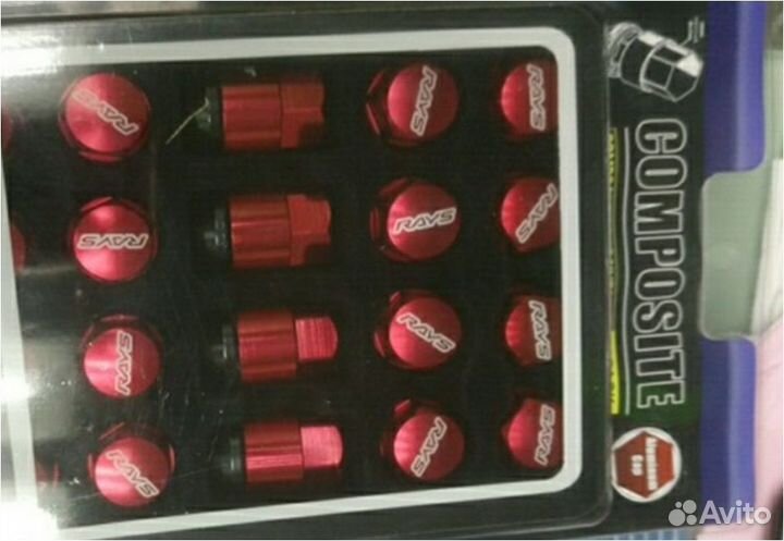 Гайки Rays Composite M12x1.25 многогранные (сталь