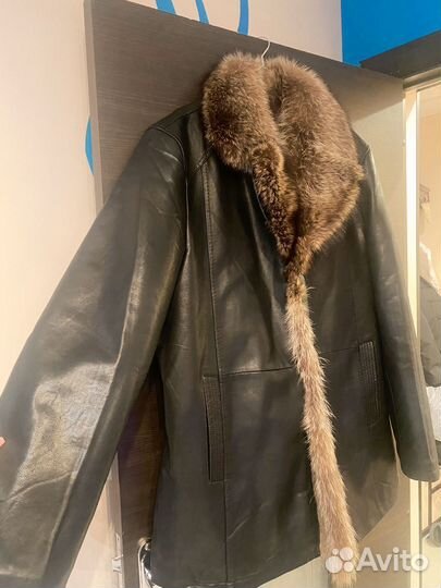 Натуральная кожаная курта