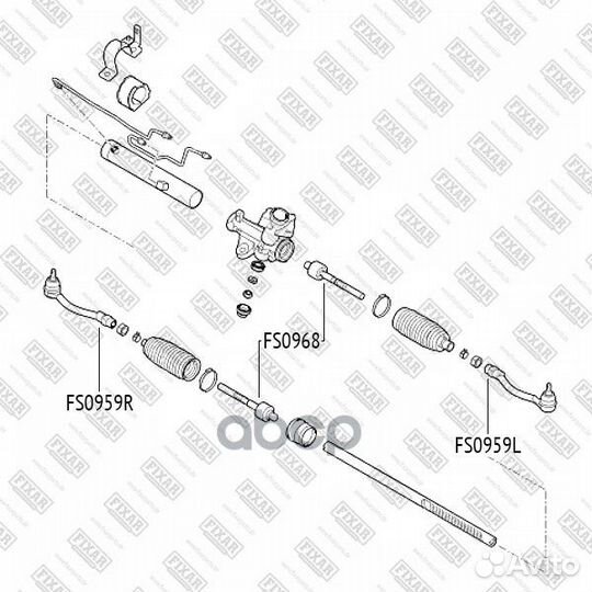 Наконечник рулевой тяги правый FS0959R fixar