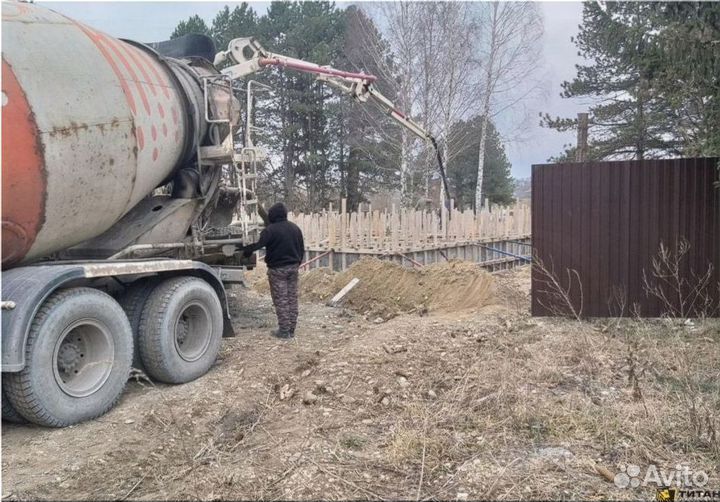 Доставка бетона миксером 3 куба