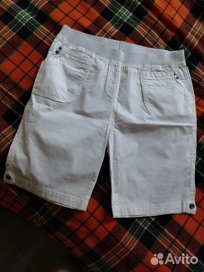 Шорты новые белые женские р. 48