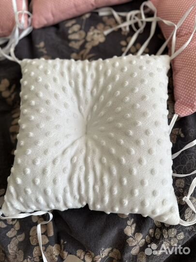 Подушки для детской кроватки + кармашки